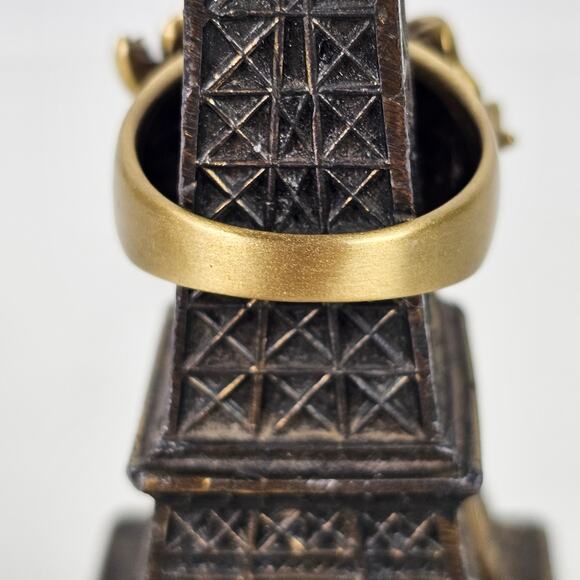 Heidi Daus cocktail ring with smoky rhinestone ribbon bouquet size 12 - Picture 4 of 6